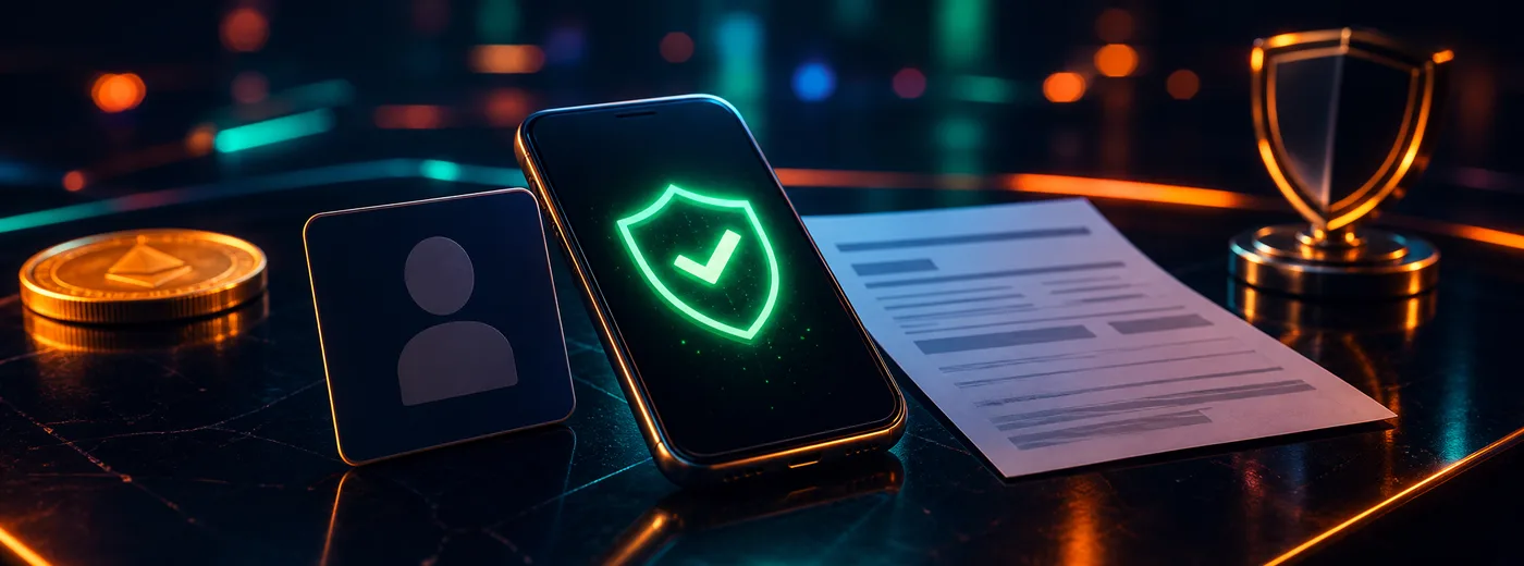 Documents officiels et pièce d'identité préparés pour la vérification du compte